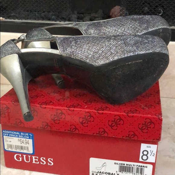 silver Guess Stilettos - Picture 4 of 6
